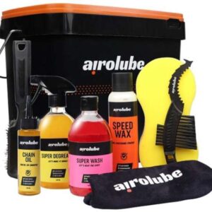 Airolube | Schoonmaakset met Kettingolie & Emmer voor Fiets 8-delig