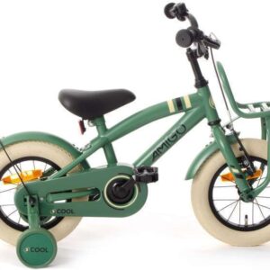 Amigo | Kindertransportfiets 2Cool 12 Inch 21 cm Jongens Terugtraprem Groen