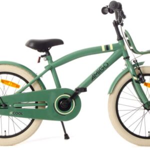 Amigo | Kindertransportfiets 2Cool 18 Inch 28,5 cm Jongens Terugtraprem Groen